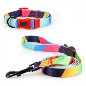 Lightweight Puppy Collar And Leash Set Firm Metal Buckle Adjustable Dog Leash