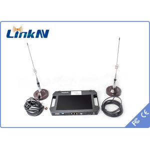 China Chiffrage visuel tactique FHD CVBS H.264 du récepteur COFDM QPSK AES256 avec l'affichage à piles wholesale