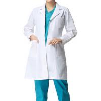 White long-sleeved doctors female nurse pharmacy overalls uniform students suit experiment