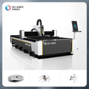 China HE Laser Industrial Fiber Laser Cutting Machine For Steel Plate CE Certification supplier