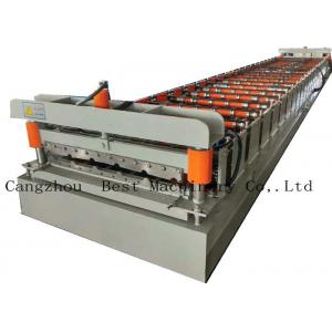 China Galvanized Metal Roofing Panel Roll Forming Machine Production Line supplier