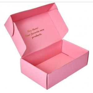 China 500pcs Youfu Colored Packaging Boxes Custom Logo Pink CDR PDF Pantone Color supplier