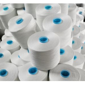 50s/2 Raw White Polyester Yarn Industrial Sewing Threads Heat Set