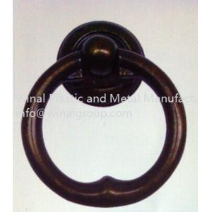 China Antique bronze traditional pull ring handle,L58mm*W47mm,household cabinet drawer handle. supplier