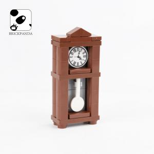 MOC bricks home decoration pendulum vintage clock accessories mini building blocks toys for children