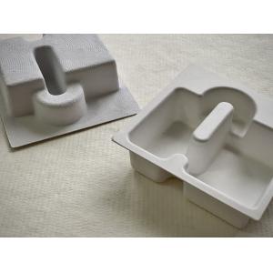 China Eco Friendly Molded Pulp Food Packaging Flat Edge Packaging Renewable Bagasse supplier