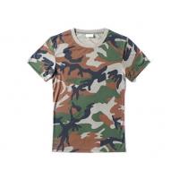 China 100% Cotton Military Tactical Wear Ripstop Camo Army T Shirt on sale