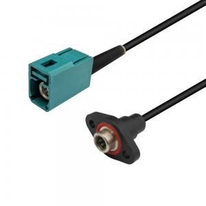 China Practical 4 GHz FAKRA To FAKRA Cable , HD Camera FAKRA Z Female Cable supplier