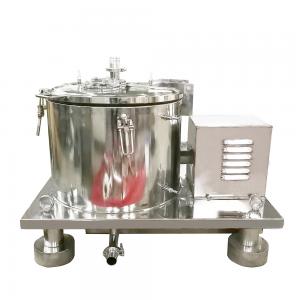 China Batch Operate Menthol Extraction Basket Centrifuge with Control Cabinet supplier