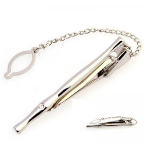 China Stainless Steel Custom Tie Clips Used For Anniversary / Engagement / Party wholesale