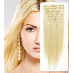 China Natural 100% Virgin Clip In Hair Extension Silky Straight Human Hair supplier