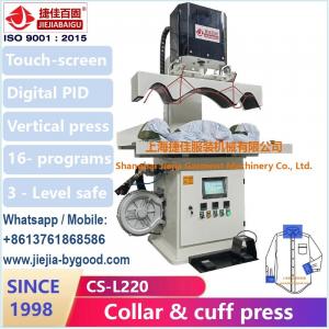 220V Electric Vertical High Pressure Shirt Pressing Machine For Collar Cuff Press