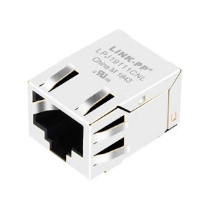 China Impulso J0C-0006 Compatible LINK-PP LPJ19111CNL 10/100 Base-T sin LED Tab Down SMT Conector Ethernet RJ45 supplier