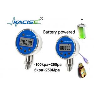 IP66 Rechargeable Battery Digital Storage Gas Pressure Gauge High Accuracy Pressure Sensor
