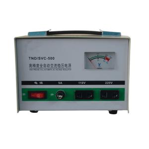 China TND 500VA 220V Single Phase Voltage Regulator 50Hz 110v Voltage Stabilizer supplier