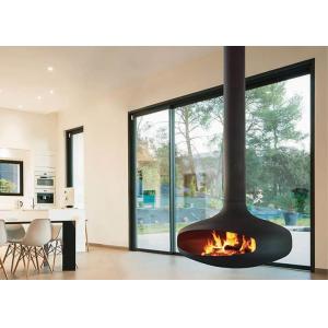 China 60m2 Suspended Wood Fireplace 0.6m Ceiling Mounted Fireplace supplier