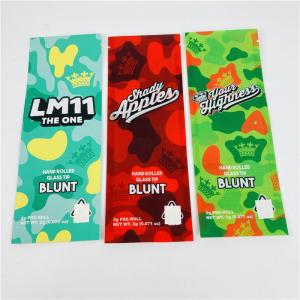 Customized Printed Leaf Smoke Roll Wrap Cigar Tobacco Cone Hemp  Mylar Cigar Packaging Bag