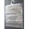 China Small Clear PP Poly Bags With Hangers For Apparel / Clothing / Dress wholesale