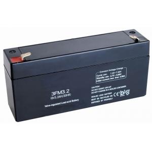 China 6v 3.2ah Sealed Valve Regulated Lead Acid Battery 3FM3.2 for Safety Device & Alarm Monitoring supplier