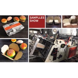 China Caixa estereofônica automática da caixa que forma caixas amáveis para viagem das batatas fritas das caixas do alimento das caixas quadradas das caixas do Hamburger da máquina supplier