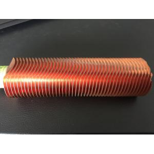 China CuNi 90/10 Shape Type Heat Exchanger Fin Tube OD25.4 X 1.5WT L Finned Copper Tubing supplier