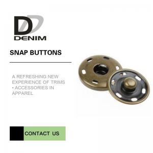 China Brass Custom  On Snap Buttons For Overcoat Down Jacket / Cotton - Padded Clothes supplier
