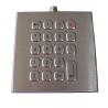 IP67 Compact Metal Keypad Brushed SS Movable Desk Top 19 Keys