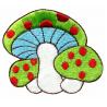 Kids Embroidered Custom Iron On Patches Applique Mushroom Butterfly