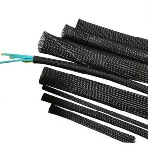 Halogen Free PET Expandable Braided Sleeving Wire Harnesses Protection
