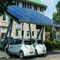 China 5deg 10deg 15deg Anodized Aluminum Carport Solar Systems For Landscape on sale