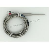 China J Type Thermocouple Temperature Sensor With Flexible Armored Cable 1.5m on sale