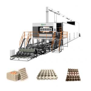 Biodegradable Plant Pot Making Machine 200KW Bagasse Pulp Moulded Machinery
