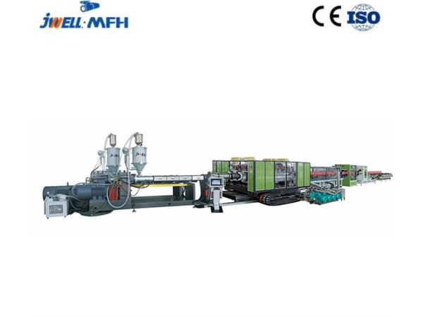 High Output PE PP HDPE  DWC Double Wall Corrugated Pipe Extrusion Line