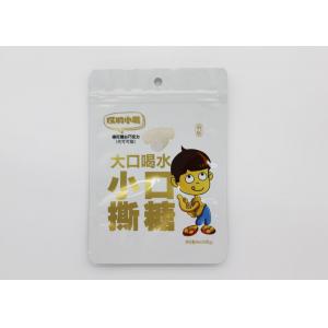 China Custom Printed Clear Plastic Pouches 0.08mm Thickness Spot UV Surface Handle wholesale