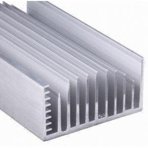 Clear Anodized 6063-T5 Aluminum LED Heat Sink Extrusion Profiles With Tapping , Stamping