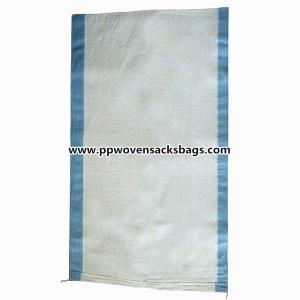 China Blue Strip Fertilizer Packing PP Woven Bags supplier