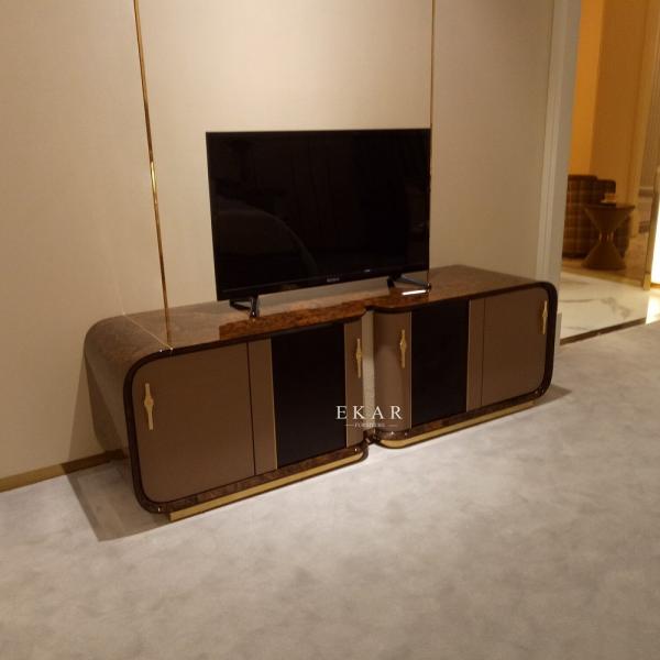 Modern Showcase Italian Design High Gloss New Model Tv Stand