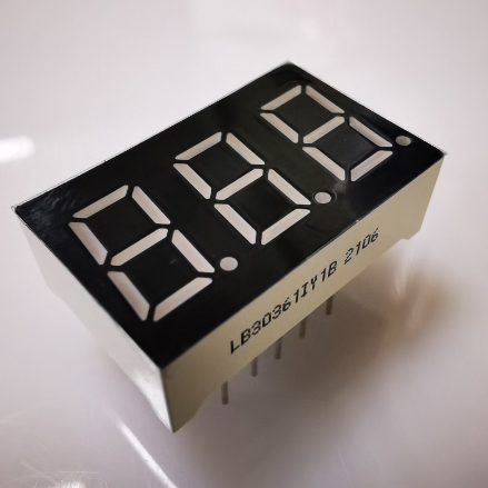 China 7 Segment 3 Digit 9.2mm Super Bright Amber LED Display Common Anode for Panel Meter wholesale