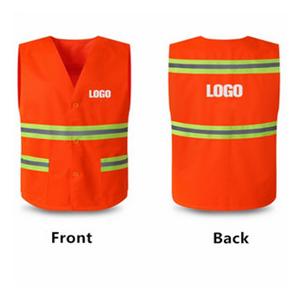 China Red Color PPE Hi Vis Safety Vest Polyester Fabric Safety Reflective Vest supplier