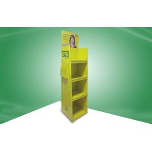 China Heavy Duty Floor Standing POS Cardboard Displays With Flyer / Brochure Pockets wholesale