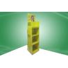 China Heavy Duty Floor Standing POS Cardboard Displays With Flyer / Brochure Pockets wholesale