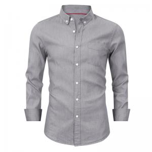 China Flannel Custom Business Shirts Uniform Regular Fit Cotton Lining Fashionable supplier