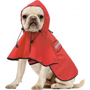 China Reflective Dog Raincoat - Adjustable Waterproof Raincoat for Dogs, Lightweight Dog Hooded Slicker Rain Coat Poncho supplier