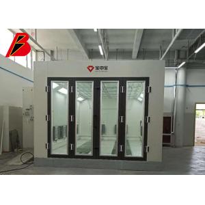 Big Glass Door 16kw Vehicle Spray Booth for Auto Turbine fans