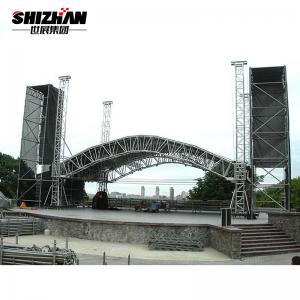 Silver Black Semi Circle Roof Easy Install Stage Lighting Round Truss