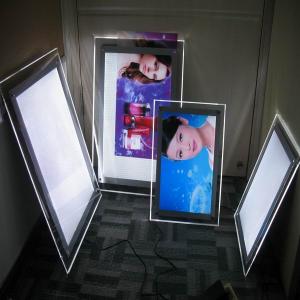 China ultra thin acrylic animated led box/ led light box /led crystal light box supplier