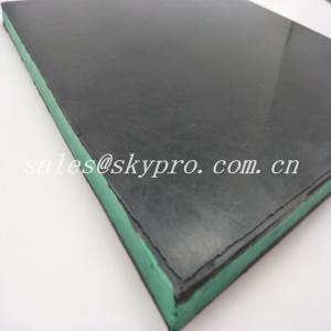 China Wear - Resisting 30mm Black + Green + Black Sandwich Skirting Rubber Sheet Panel supplier