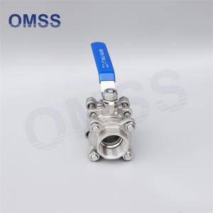 3PC 	Ball Valve 2inch Stainless Steel Sanitary Globe Valve Stainless Steel 316