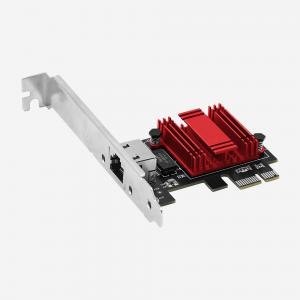 China RTL8125B Red PCIE Card Wired Computer Network Card RSS supplier