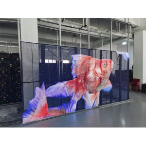 China Wafer Chip Transparent LED Panel , High Visibility Transparent LED Screen transparent led screen display wholesale